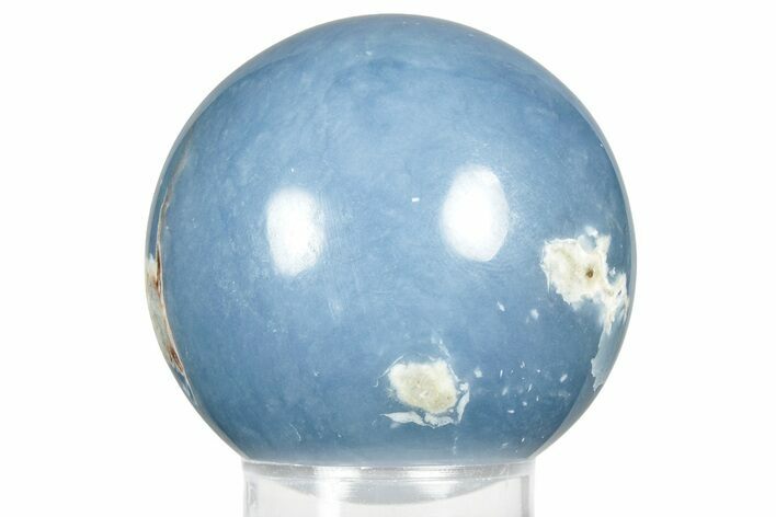 Polished Angelite (Blue Anhydrite) Sphere - India #359840